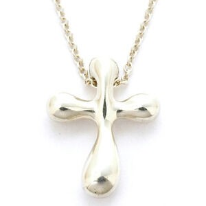 Tiffany Co Elsa Peretti Cross Silver Pendant